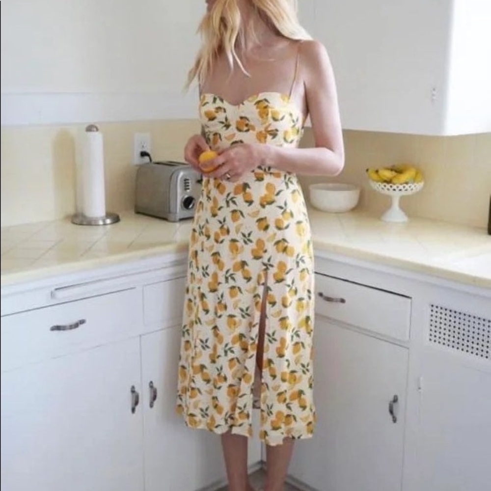 Reformation Juliette Dress in Lemonade trading DONOTPURCHASE